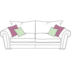 Oceanus 3 Seater Standard Back Sofa Fabric A Oceanus 3 Seater Standard Back Sofa Fabric A
