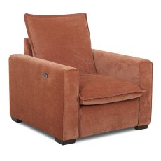 Calais Electric Reclining Armchair With USB Port Fabric Calais Electric Reclining Armchair With USB Port Fabric