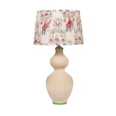 Lily Table Lamp Cream Base With Multi-Coloured Elephant Patterned Shade Lily Table Lamp Cream Base With Multi-Coloured Elephant Patterned Shade