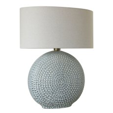 Darcie Table Lamp Light Blue Base With Off White Linen Shade Darcie Table Lamp Light Blue Base With Off White Linen Shade
