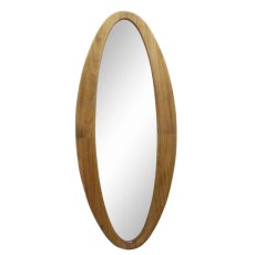 Jacque Oval Mirror Oak Jacque Oval Mirror Oak