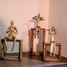 Violin Player Brass