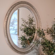 Theodore Oval Mirror Antique Gold