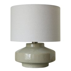 Emelia Table Lamp Beige Base With Off-White Shade Emelia Table Lamp Beige Base With Off-White Shade