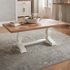 Belgrave Coffee Table Ivory & Oak