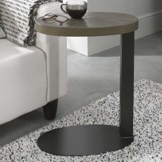 Ellipse Sofa Table Fumed Oak
