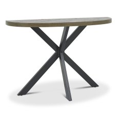 Ellipse Console Table Fumed Oak Ellipse Console Table Fumed Oak