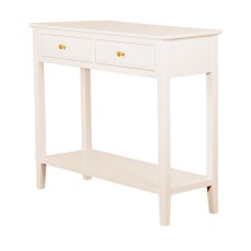 Carson 2 Drawer Console Table With Shelf Cream Carson 2 Drawer Console Table With Shelf Cream
