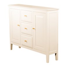 Carson 2 Door + 3 Drawer Slim Sideboard Cream Carson 2 Door + 3 Drawer Slim Sideboard Cream