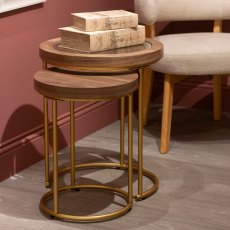 Ellen Nest Of Tables (Set of 2) Gold