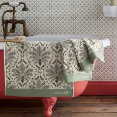 Palm Geo Bath Sheet Green