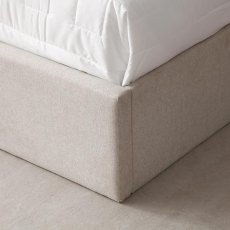 Danny Ottoman Bedstead Fabric Stone (Multiple Sizes)