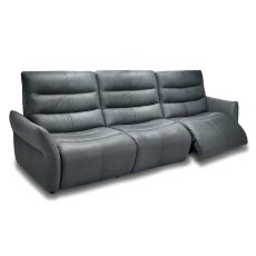 Calaggio Electric Reclining 3.5 Seater Sofa Leather Category 50