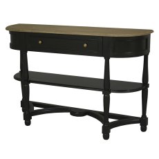 Jardin 1 Drawer Console Table with Shelf Black Jardin 1 Drawer Console Table with Shelf Black