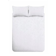 Fleur Matelasse Duvet Cover Set White (Multiple Sizes) Fleur Matelasse Duvet Cover Set White (Multiple Sizes)