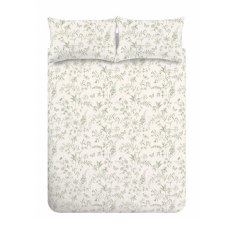 Thea Floral Duvet Cover Set Green (Multiple Sizes)