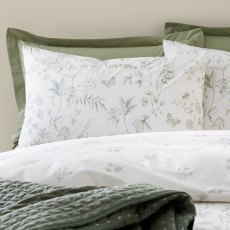 Thea Floral Duvet Cover Set Green (Multiple Sizes)