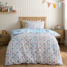 Pirate Reversible Duvet Cover Set Blue (Multiple Sizes)
