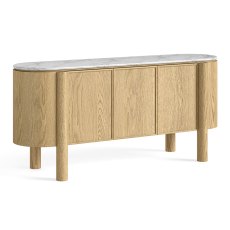 Phoenix Sideboard Oak & Marble (Multiple Sizes)