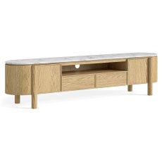 Phoenix Tv/Entertainment Unit Oak & Marble (Multiple Sizes) Phoenix Tv/Entertainment Unit Oak & Marble (Multiple Sizes)