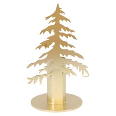 Tree Candle Holder Metal Gold 13cm Tree Candle Holder Metal Gold 13cm