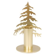 Tree Candle Holder Metal Gold 13cm Tree Candle Holder Metal Gold 13cm