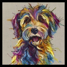 Luna Large 84.5cm x 84.5cm Picture By Louise Luton Black Frame