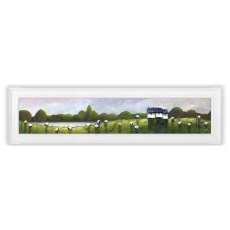 Peaceful Nibbles 109cm x 29cm Picture By Geoff Beckett White Frame Peaceful Nibbles 109cm x 29cm Picture By Geoff Beckett White Frame