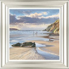Among The Tides 51cm x 51cm Picture By Duncan Palmer Silver Frame