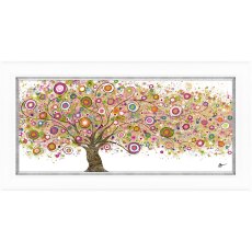 Circle of Life 115cm x 60cm Picture By Sara Otter White Frame
