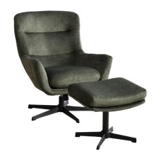 Blair Swivel Armchair & Footstool Fabric (Multiple Colours) Blair Swivel Armchair & Footstool Fabric (Multiple Colours)
