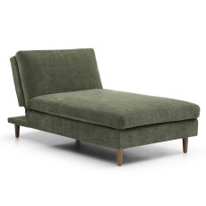 Crean Modular Single Chair Bed/Chaise Fabric Olive Crean Modular Single Chair Bed/Chaise Fabric Olive