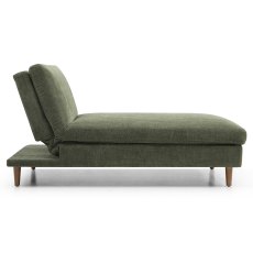 Crean Modular Single Chair Bed/Chaise Fabric Olive Crean Modular Single Chair Bed/Chaise Fabric Olive