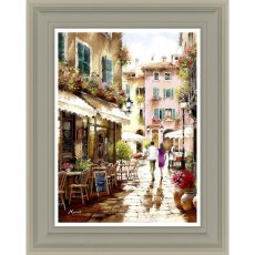 Side Street Stroll 39cm x 49cm Picture By The Macneil Studio Grey Frame Side Street Stroll 39cm x 49cm Picture By The Macneil Studio Grey Frame