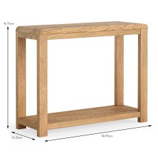 Billie Console Table Oak Billie Console Table Oak