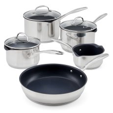 7000 5 Piece Draining Saucepan Set Non Stick