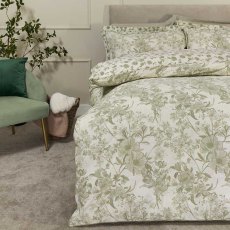Ada Reversible Duvet Cover Set Green (Multiple Sizes)