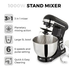 Stand Mixer With Stainless Steel Bowl Stand Mixer With Stainless Steel Bowl