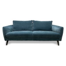 Basel 3 Seater Sofa Fabric Can 340 Peacock Teal