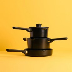 Vista Ceramic Non-Stick 3 Piece Draining Cookware Set