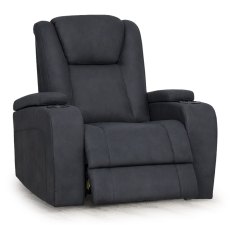 Jungfrau Electric Reclining Armchair Faux Suede Graphite Jungfrau Electric Reclining Armchair Faux Suede Graphite