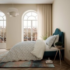 Ribbon Lattice Duvet Cover Set Teal (Multiple Sizes)
