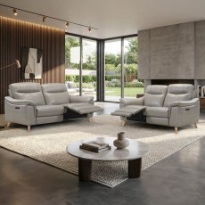 Fossano Electric Reclining 3 Seater Sofa Leather Category 13(S) Mocha Fossano Electric Reclining 3 Seater Sofa Leather Category 13(S) Mocha