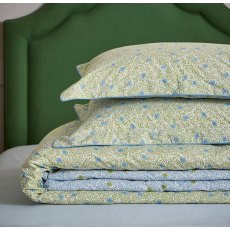 Trailing Ditsy Reversible Duvet Cover Set Green (Multiple Sizes)