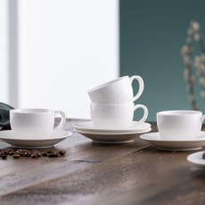 Erne Espresso Cup & Saucer (Set of 4) Erne Espresso Cup & Saucer (Set of 4)