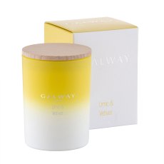 Lime & Vetiver Candle with Wooden Lid (Multiple Sizes)