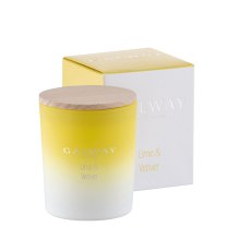 Lime & Vetiver Candle with Wooden Lid (Multiple Sizes)