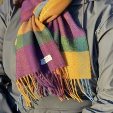 Lambswool Full Bloom Scarf 30cm x 180cm Multicoloured