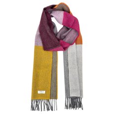 Lambswool Vegas Stripe Scarf 30cm x 215cm Multicoloured