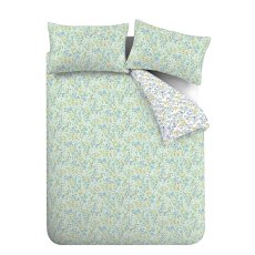 Ditsy Floral Reversible Duvet Cover Set Green (Multiple Sizes)